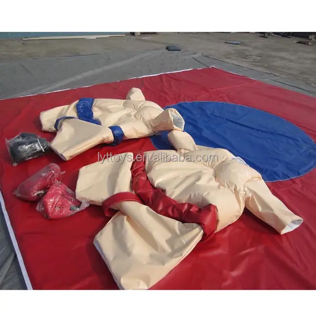 Giochi sportivi gonfiabili più comodi sumo imbottiti in schiuma per bambini sumo wrestling