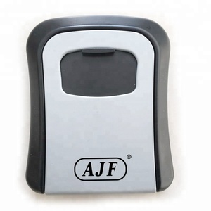 AJF ABSプラスチック,高品質セキュリティ壁取り付け4桁コンビネーションキーロック収納安全ボックス