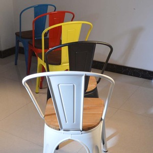 Phong cách cổ điển đầy màu sắc căng tin kim loại khách sạn bàn ăn ghế ăn parson ghế - Product Image 6