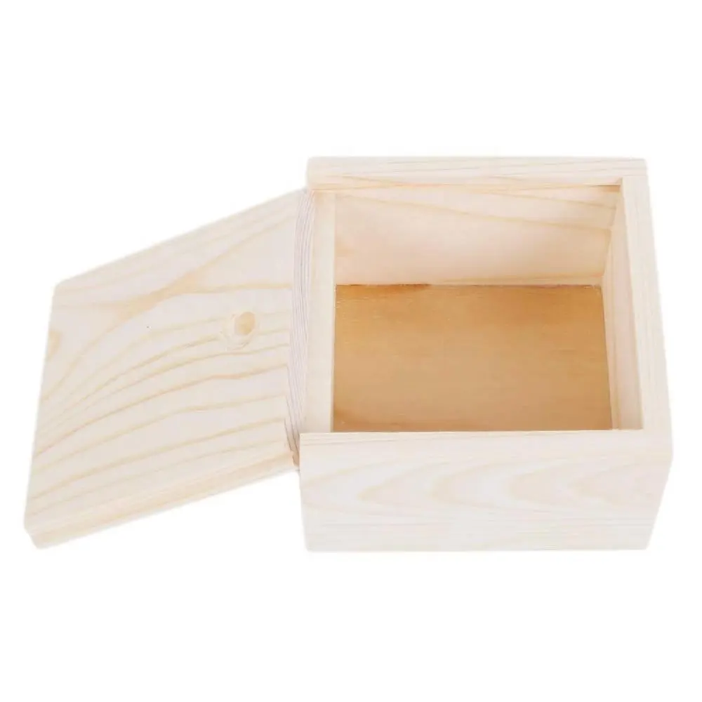 Unfinished Natural Color Gift Pine Wood Box