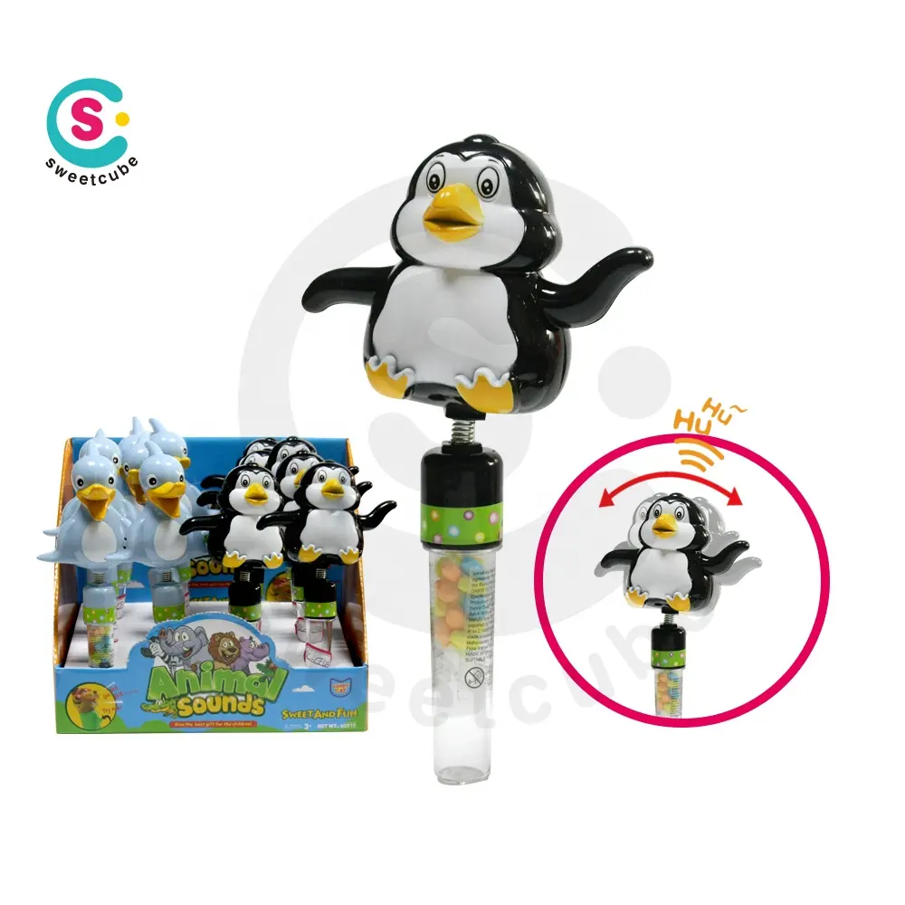 Sweetcube produttore del pinguino di vendita calda della caramella giocattolo e dolci della caramella del giocattolo