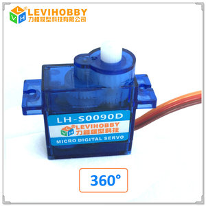 LVH Digital 360 Grad 2kg 0,08 Sek. Kontinuierliche Drehung 9g Mikroservoroboter-Servomotor aus strap azier fähigem Kunststoff - Product Image 2