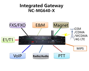 Integriertes NICEUC SIP VoIP Gateway NC-MG640 modularem Design mit E1/PRI/CAS/V5.2/DPNSS, 4G, E & M Voice Gateway - Product Image 5