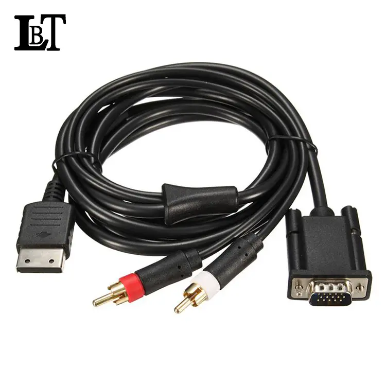 Cable VGA de alta definición adaptador de sonido RCA HD PAL NTSC para Sega Dreamcast SEGA DC, accesorios para juegos de consola, Curva suave