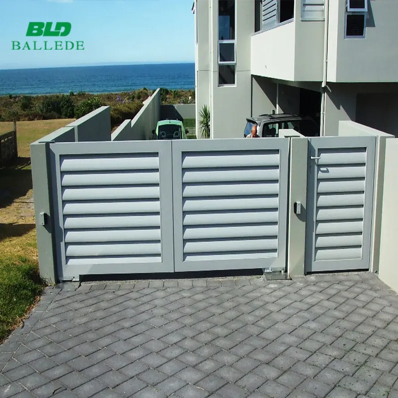 Moderne tuin aluminium swirl poort deuren