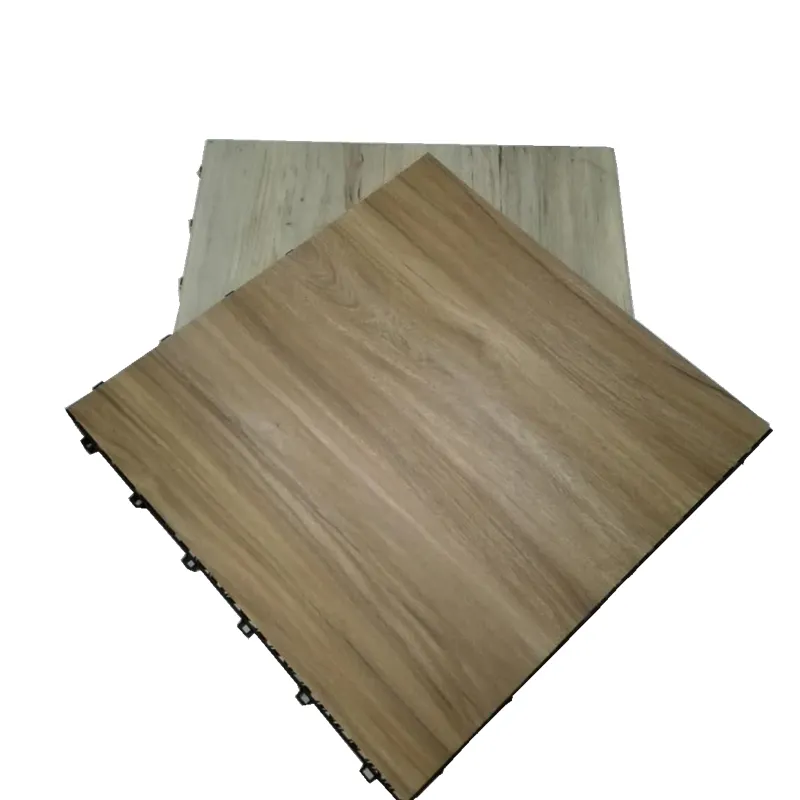 Custom made wood look PVC material interlocking snap lock dance floor prices