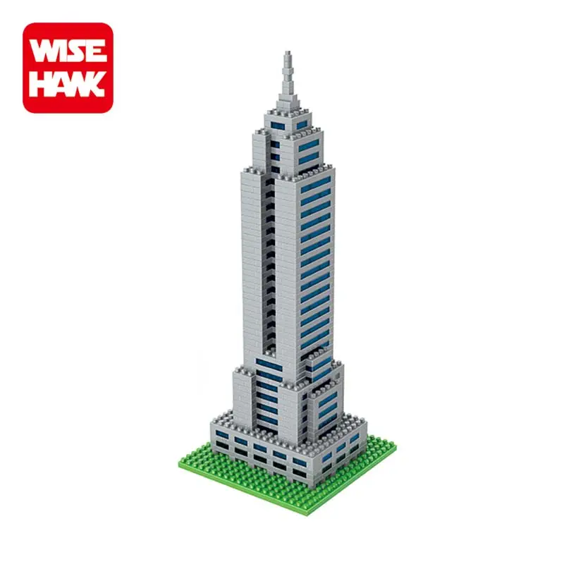 Wisehawk-bloques de construcción de edificios del imperio, figuras en miniatura de escala de arquitectura