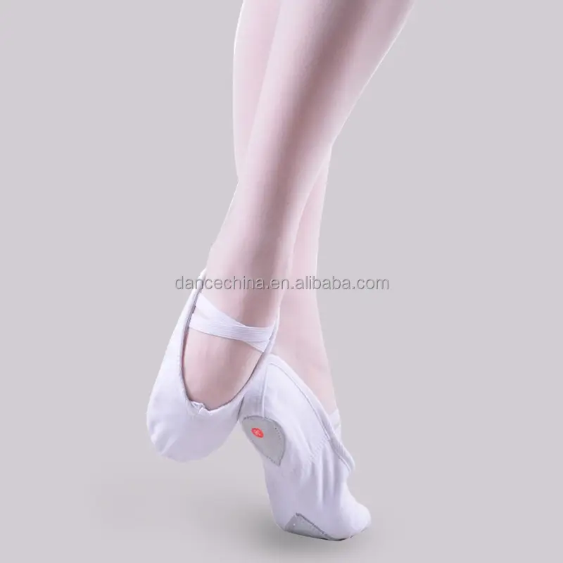 Baiwu-zapatos de Ballet para niña 08B5B002, Calzado cómodo y barato de lona suave para entrenamiento de baile