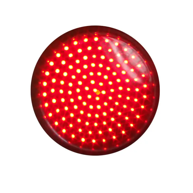 Módulo de luz de tráfico LED intermitente de señal roja de 200mm, Clúster de píxeles Semaforo