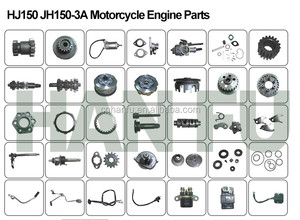 卸売HJ150 HJ150-3A 150ccオートバイ完全エンジンスペアパーツ/ボディプラスチック部品 - Product Image 2