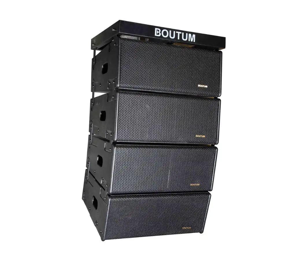 Boutum Audio i-800MK II 2x8" 2-way Professional line array Stage Speaker DJ Sound Box