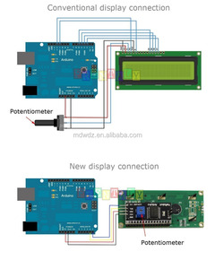 Módulo LCD de retroiluminación amarilla con interfaz de serie IIC/I2C/TWI 2004 - Product Image 5