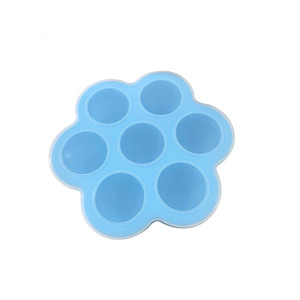 254 fabrika ücretsiz örnek 7 delik bebek besleme Hanper kutusu buz küpü tepsi, silikon kek kalıbı, sabun yapımı kalıpları kapağı ile silikon - Product Image 3