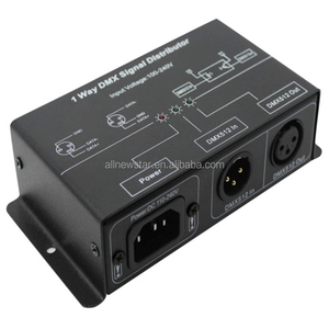 AC100-240V divisor DMX salida 1 canal 1 vía divisor dmx para luz de escenario, distribuidor de señal DMX, amplificador de señal dmx - Product Image 1