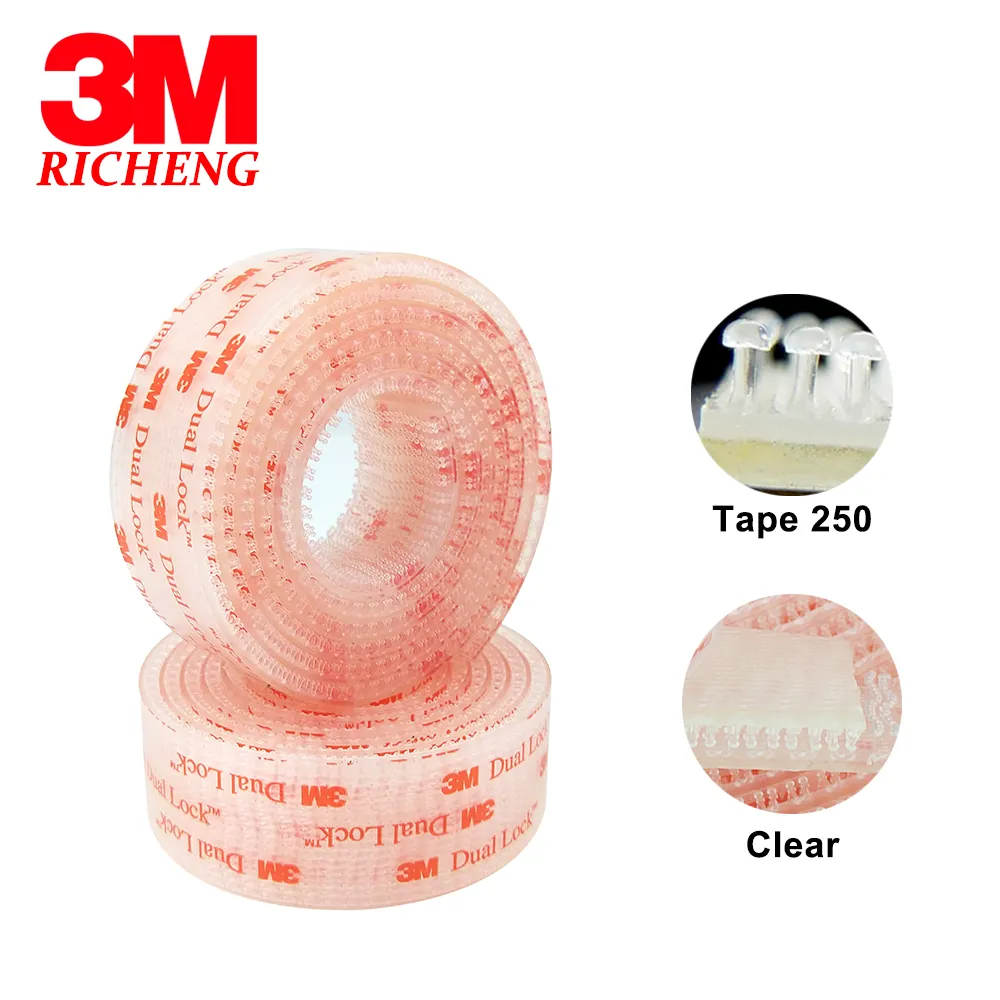 100% Original 3M Dual Lock SJ3560 Clear Reclosable Fastener adhesive Tape 1/6 Self Adhesive SJ3560 Dual Lock Mushroom Tape