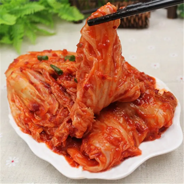 Gaishi OEM/ODM Commercio All'ingrosso di Vendita Calda di Alta Qualità di Alta Qualità Fresco Naturale Organico Rosso Corea Cavolo Sottaceti Piccante Coreano kimchi