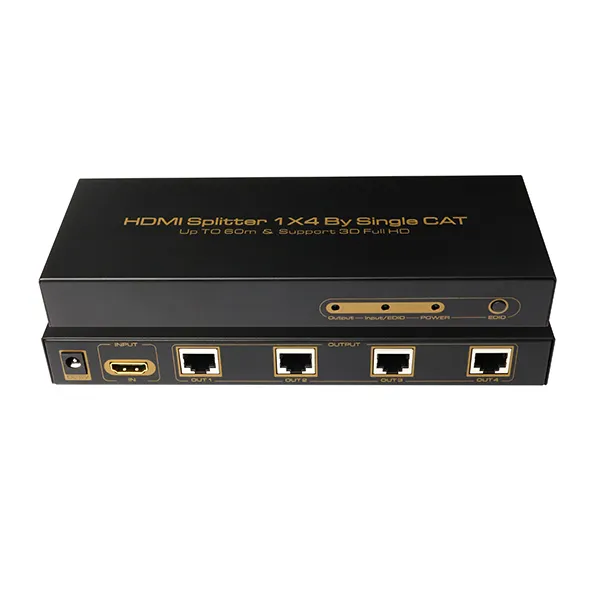 Extensor Hdmi de 4 puertos, Cable Utp, Cat5e/6, divisor Hdmi, Poe, Ethernet, extensor Ip