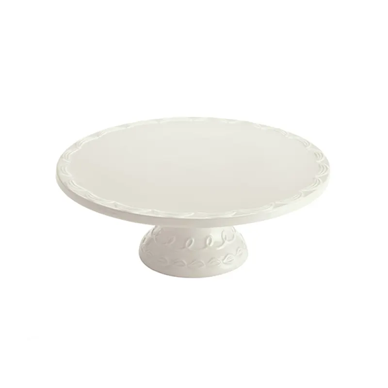Soporte de borde decorativo para pastel, estilo Simple, blanco cremoso, Moderno
