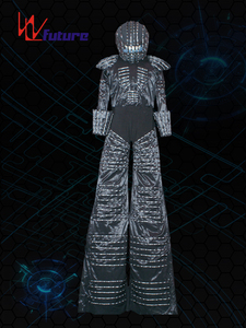 Wireless Control Programmierte LED Stelze Walker Kostüm Show Benutzer definierte LED Roboter Show Rave Kleidung Unisex Hip Hop Anzüge für Männer DC 5V