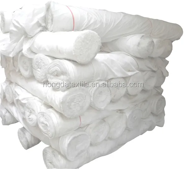 Tissu de coton blanc uni, vente en gros, 30c