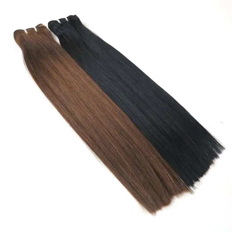 8A qualità durevole 100% cuticola del virgin brasiliano ombre di due tonalità di colore diritto di seta naturale di remy di estensioni dei capelli