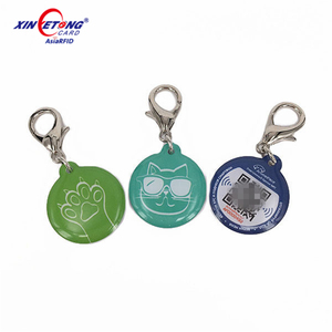 Benutzer definierter einzigartiger QR-Code und programmier barer NDEF-URL-Epoxy-NFC-Tag für Hunde-und Katzen spuren - Product Image 1