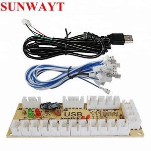 1 jugador Arcade DIY cero retraso USB codificador PC Joystick y botón para MAME y lucha con los controles codificador placa + Cables de alambre - Product Image 3