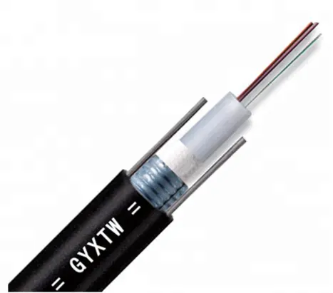 GYXTW Merkezi gevşek tüp Şerit Fiber Açık Fiber Optik Kablo/4/6/12/24 şerit fiber kablo