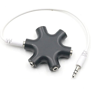 6 in <strong>1</strong> Earphone <strong>Splitter</strong> Adapter <strong>3</strong>.5mm <strong>Audio</strong> Cable <strong>Splitter</strong>