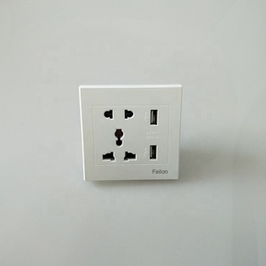 Univalsal euro 5 agujeros USB de enchufe de pared de 110V-250V /10A de entrada con alta calidad aceptar logotipo personalizado - Product Image 1