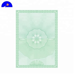 Watermark <strong>Paper</strong> Security Certificate <strong>Color</strong> <strong>Printing</strong> With Hologram