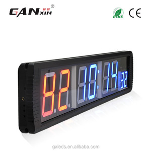 GANXIN電子LEDジムスポーツトレーニングタイマー,8桁デジタル間隔時計カウントダウン/カウントアップストップウォッチ機能付き - Product Image 3