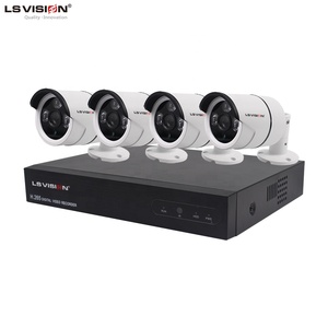 LS VISION H.265 Überwachung HD 2 Megapixel 1080P POE NVR 4CH CCTV-<span class=keywords><strong>System</strong></span> für den Außenbereich Netzwerk-Video recorder Bullet IP-Kamera-KIT