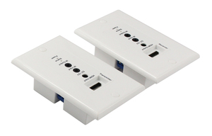 Placa de pared extensora HDMI a UTP con mando a distancia IR sobre RJ45 Cat5e/Cat6 compatible con convertidor 30M rj45 a hdmi - Product Image 5