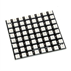 บอร์ดโมดูล LED RGB WS2812 8x8 64บิต5050แผงวงจรคุณภาพสูง - Product Image 1