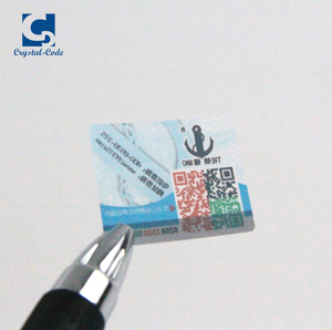 Impresión personalizada de código Qr de seguridad rayar etiqueta aceptar Anti-falsificación de datos variables - Product Image 2
