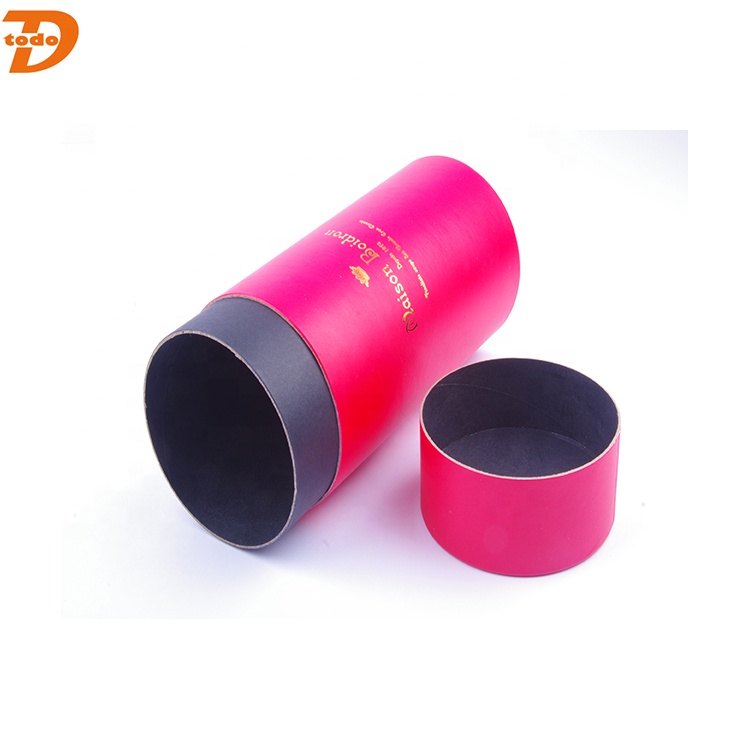 定制印刷纸板管礼品包装圆纸礼品盒葡萄酒 - Product Image 6