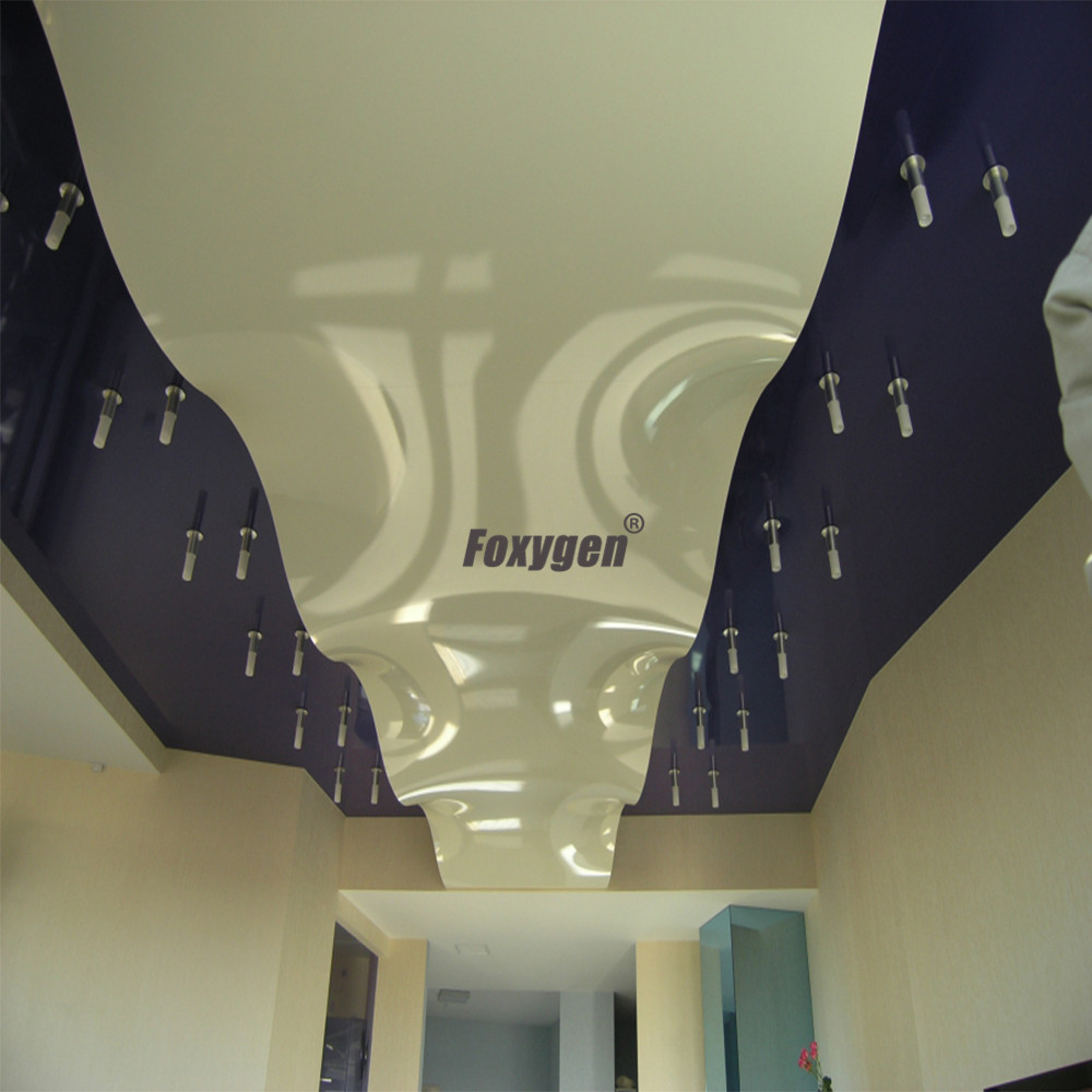 Plafond tendu en forme de vague