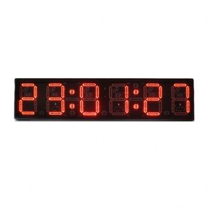 Uso esterno impermeabile Display rosso 12 pollici elettrico LED gara Timer programmabile digitale conto alla rovescia cronometro per la maratona - Product Image 6