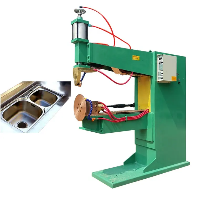 Máquina de soldadura de costura de superposición de precio barato para chimenea y tubería de ventilación