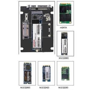2 in 1 Combine <strong>Mini</strong> <strong>PCI</strong>-E M.2 NGFF &amp; MSATA SSD to SATA 3.0 III Adapter PCB Card - Product Image 6