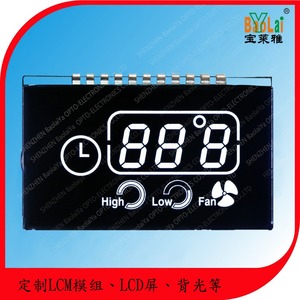 Connettore PIN monocromatico a 7 segmenti a 6 cifre personalizzato Display LCD tipo VA per sistema di controllo aria condizionata - Product Image 5