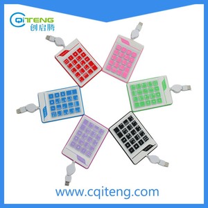 Fábrica New fio USB portátil Notbook computador Silicone numérico teclado / teclado