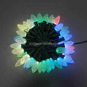 DC12V 50PCS Per <strong>String</strong> Waterproof IP68 High Brightness LED Christmas WS2811 C9 RGB Pixel <strong>String</strong> Lights - Product Image 2