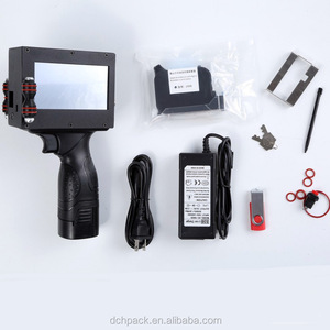 Smart manuale QR codice data di scadenza del sacchetto della bottiglia di tubo di uova di handheld stampante a getto d'inchiostro data <span class=keywords><strong>batch</strong></span> di codifica macchina per il supermercato