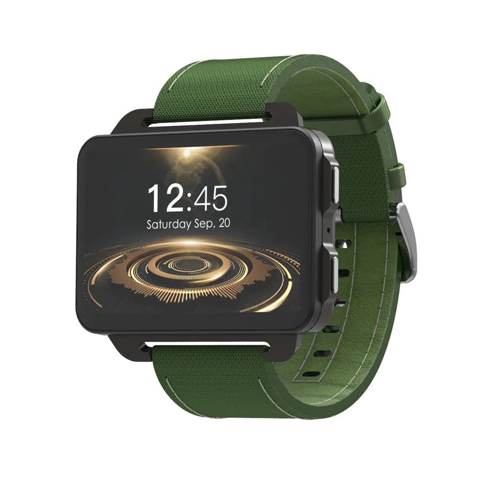 Relógio inteligente com tela de toque completa, rastreador de fitness com gps, monitor de frequência cardíaca, pulseira esportiva, android watch dm99