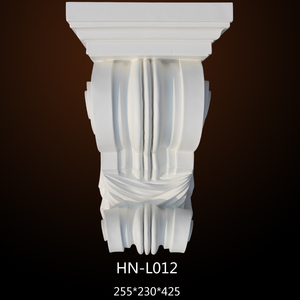 HN-L012ポリウレタン華やかな成形ブラケットPU彫刻コーベル