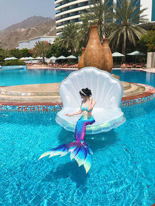 OEM ODM Factory Aufblasbares Wasser schwimmt aufblasbaren Sea Shell Pool Float für Sitz gelegenheiten