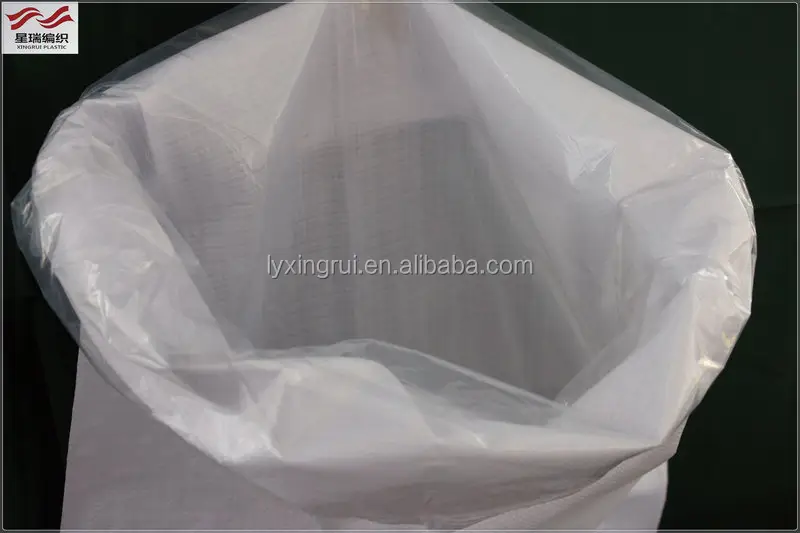 Bolsa de azúcar blanca de 50kg con bolsa interior de pe