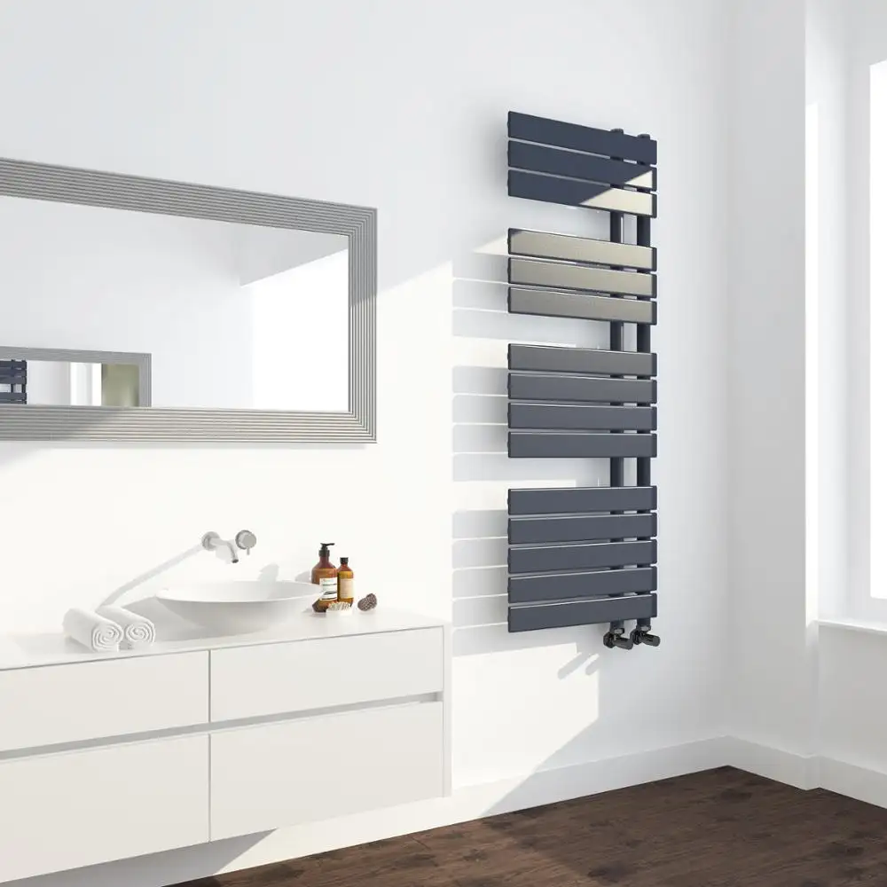 SUN-D5 designer anthracite sèche-serviettes radiateur à eau chaude pour chambre en utilisant